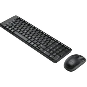 Logitech MK220 Wireless Keyboard and Mouse Combo – Compact Design, 2.4GHz Connectivity, 10m Range, Spill-Resistant, Long Battery Life, USB Receiver
