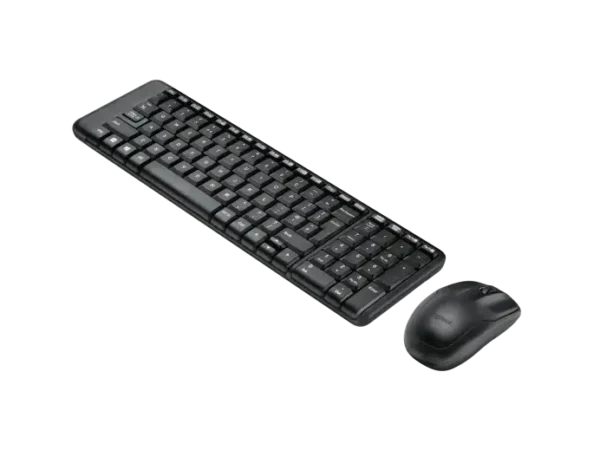 Logitech MK220 Wireless Keyboard and Mouse Combo – Compact Design, 2.4GHz Connectivity, 10m Range, Spill-Resistant, Long Battery Life, USB Receiver