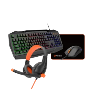 Meetion C490 (4 IN 1) Mouse+Arabic Keyboard+Headset+Mouse Pad Backlit Gaming Combo Kits