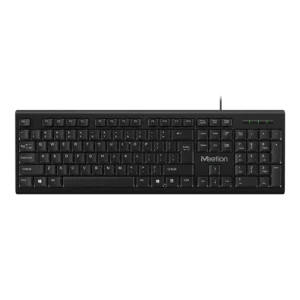 Meetion K100 Wired Keyboard – Full-Size, Ergonomic, Quiet Typing, Durable Design