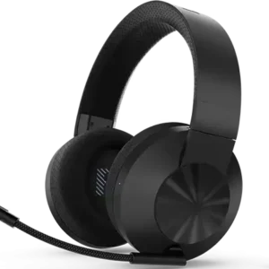 Lenovo Legion H600 Wireless Gaming Headset – 50mm Drivers, Low-Latency 2.4GHz RF, Retractable Noise-Canceling Mic, 20h Battery Life, USB-C & Wireless Charging, Multi-Platform Support – Black