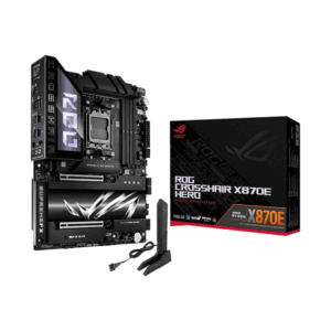 ASUS ROG Crosshair X870E Hero – ATX Motherboard AM5, DDR5 8600+ MTs, PCIe 5.0, Wi-Fi 7, Bluetooth® v5.4, USB4, 6x M.2 Slots, AI Overclocking