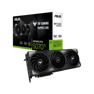 ASUS TUF Gaming GeForce RTX 5070 Ti OC 16GB GDDR7 Graphics Card – PCIe 5.0, Ray Tracing, DLSS 4, Triple-Fan Cooling (With Build)