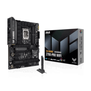 ASUS TUF Gaming Z790-PRO WiFi 6E LGA 1700 ATX, DDR5, PCIe 5.0X, 16 Front Panel USB 20Gbps, Type-C, Thunderbolt 4, Q-Antenna 2.5Gb LAN, AI OVERCLOCKING