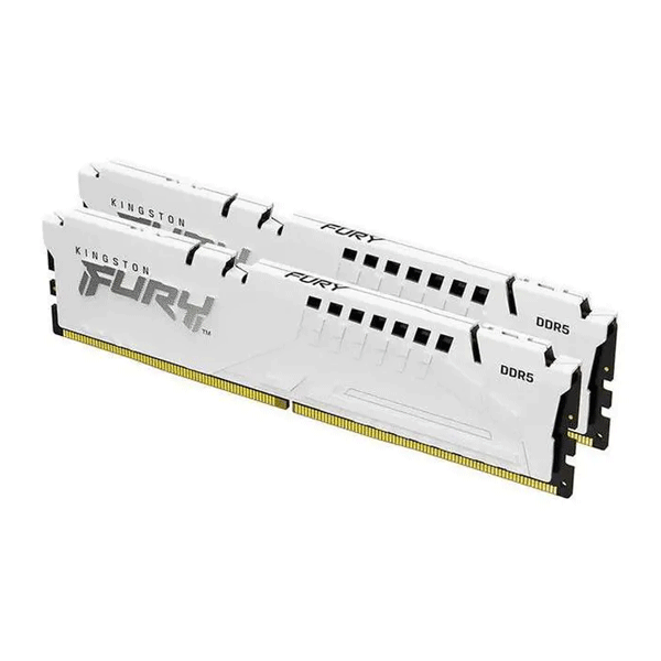 Kingston FURY Beast DDR5‑5600MT/s CL36 32GB(2×16GB) KF556C36BWEK2-32 Memory – AMD EXPO, 1.25V, Dual‑Channel Kit, White