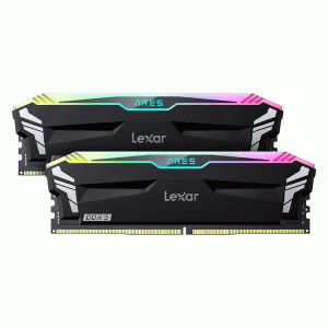 Lexar ARES RGB 32GB (2x16GB) DDR5-6400MT/s CL32 Memory – LD5EU016G-R6400GDLA Intel XMP 3.0, AMD EXPO, 1.4V, Premium Heatsink, Black