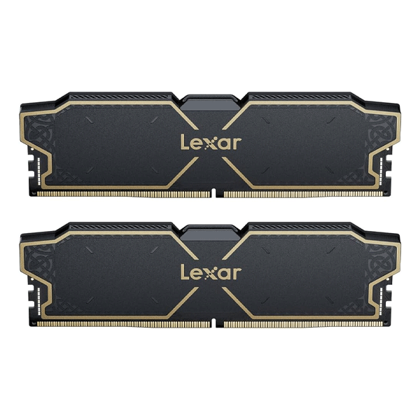 Lexar THOR OC RGB 32GB (2x16GB) DDR5-6000MT/s CL38 Memory — LD5U16G60C38LG-RGD Intel XMP 3.0, AMD EXPO, 1.35V, Durable Heatsink