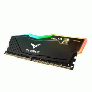 TeamGroup DELTA RGB 16GB (1x16GB) DDR4-3200MT/s CL16 Memory — XMP2.0, 1.35V, JEDEC RC 2.0 PCB, Black